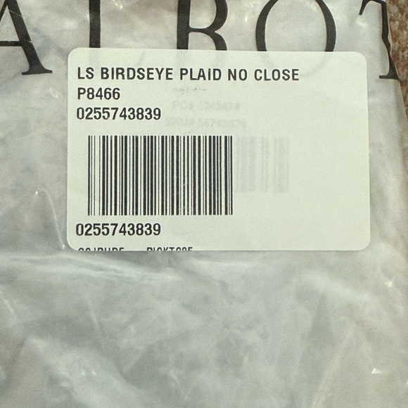 Talbots Blue and Brown Plaid Cardigan - Picture 6 of 8